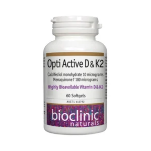 Bioclinic Naturals - Opti Active D & K2 - 60 capsules
